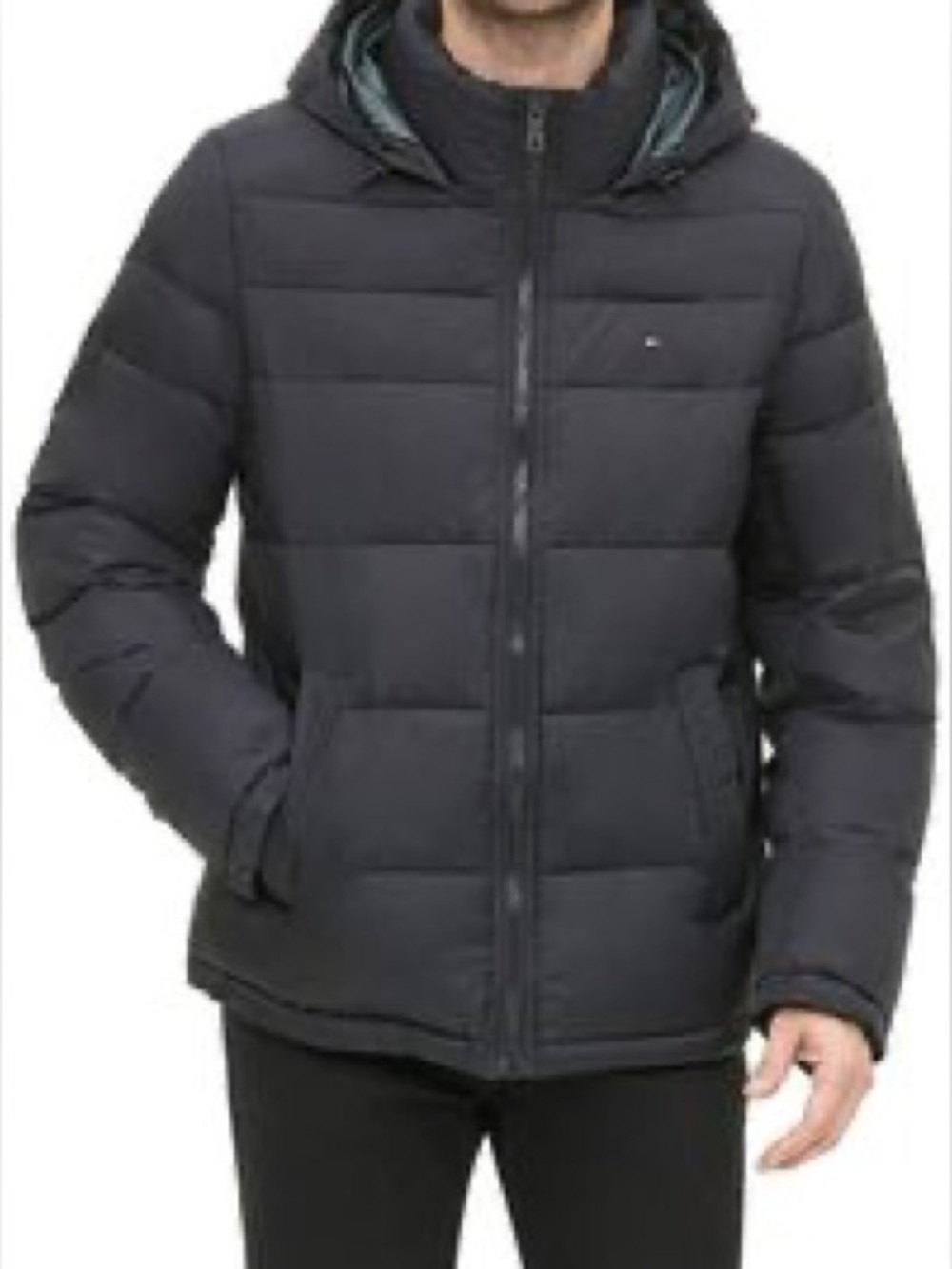 TOMMY HILFIGER MEN'S CLASSIC HOODED PUFFER JACKET